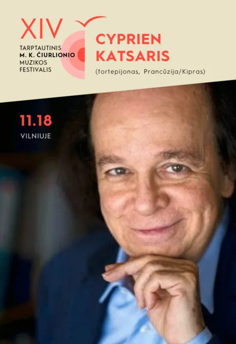 Pirkt biļetes MKČ26: Festivalio atidarymas | Fortepijono legenda Cyprien Katsaris Vilnius, Lietuvos nacionalinė filharmonija Novembris 18