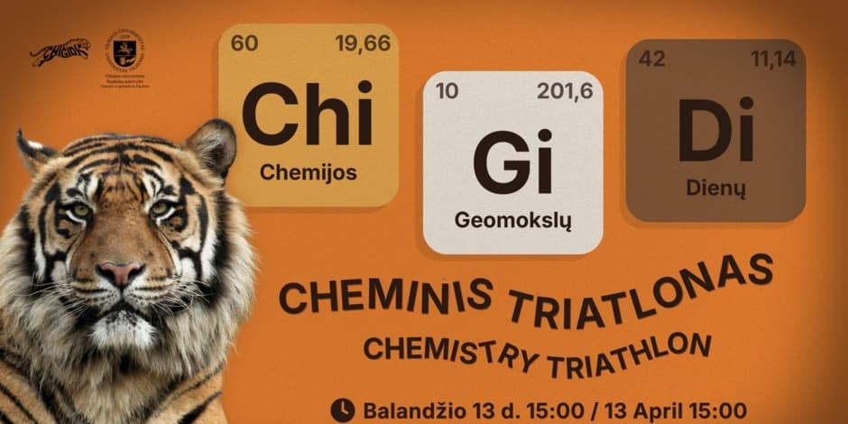 Pirkt biļetes ChiGiDi CHEMINIS TRIATLONAS Vilnius, Dom Kultury Polskiej w Wilnie Aprīlis 13