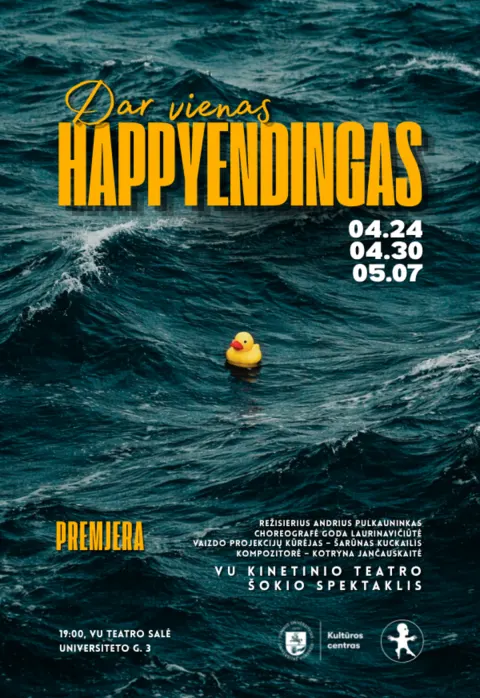 Buy tickets Šokio spektaklis „Dar vienas happyendingas“ | PREMJERA Vilnius, VU Teatro salė April 24