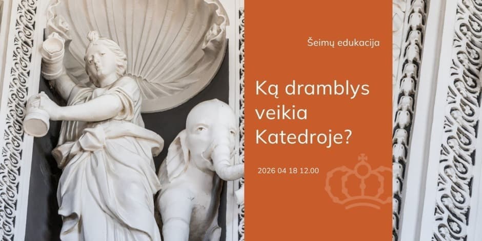 Pirkti bilietus Šeimų edukacija „Ką dramblys veikia Katedroje?“ Vilnius, Vilniaus katedros varpinė Balandis 18