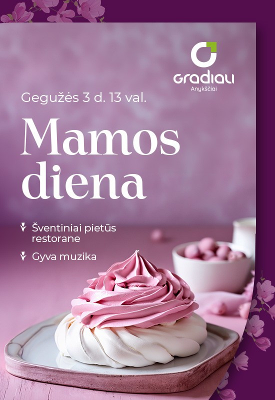 Buy tickets Mamos dienos šventiniai pietūs su gyva muzika | Gradiali Anykščiai Anykščiai, Gradiali Anykščiai May 03