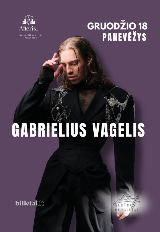 Buy tickets Gabrielius Vagelis | Panevėžys | Afteris Panevėžys, Naktinis klubas ir renginių erdvė AFTERIS December 18