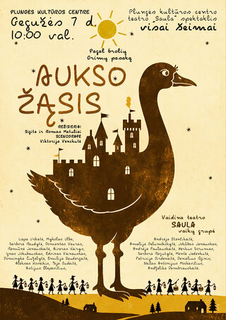 Buy tickets Spektaklis visai šeimai „Aukso žąsis“ Plungė, Plungės kultūros centras May 07