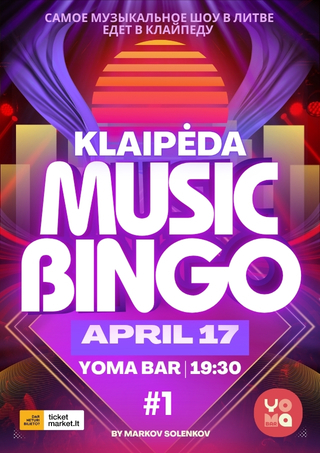 Pirkti bilietus MUSIC BINGO KLAIPĖDA Klaipėda, Yoma Bar Balandis 17