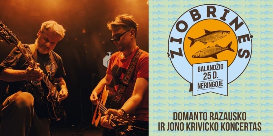 Pirkti bilietus Domanto Razausko ir Jono Krivicko koncertas Neringa, Nidos kultūros ir turizmo informacijos centras Agila Balandis 25