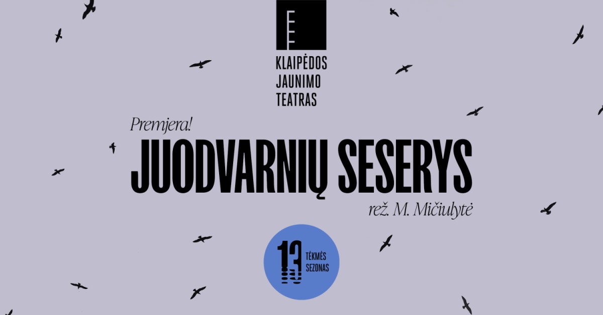Buy tickets PREMJERA | Klaipėdos jaunimo teatras | Juodvarnių seserys (rež. M. Mičiulytė) Klaipėda, Klaipėdos Kultūros fabrikas June 18