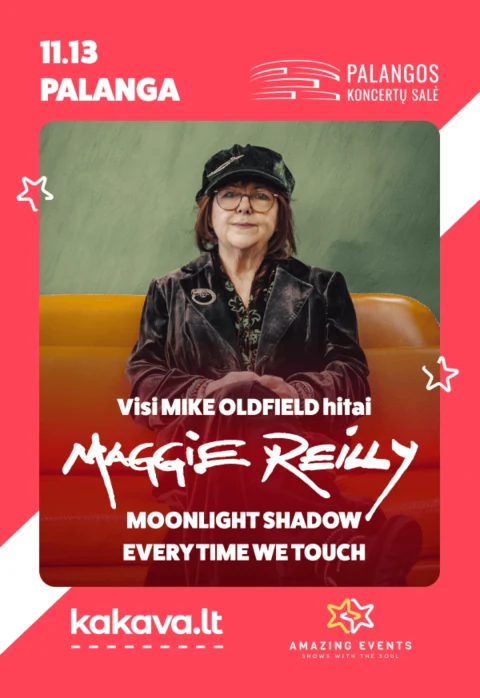 Pirkti bilietus Maggie Reilly – „Moonlight Shadow“ & „To France“ | Mike Oldfield hitai gyvai Palanga, Palangos koncertų salė Lapkritis 13