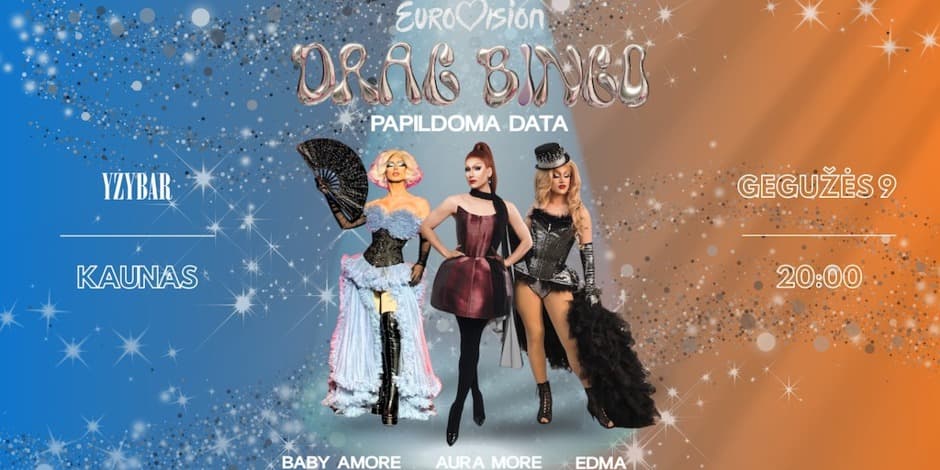 Pirkt biļetes DRAG EUROVISION BINGO KAUNAS (PAPILDOMA DATA) Kaunas, Istorinė Prezidentūra Maijs 09