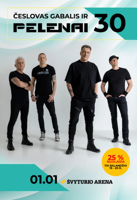 Pirkt biļetes PELENAI 30 Klaipėda, Klaipėdos Švyturio arena Janvāris 01