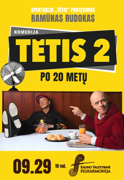 Pirkti bilietus Aktoriaus RAMŪNO RUDOKO monospektaklis „Tėtis 2. Po 20 metų“ Kaunas, Kauno valstybinė filharmonija Rugsėjis 29