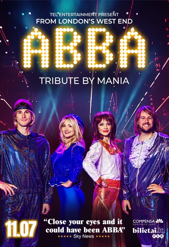 Pirkt biļetes ABBA Tribute by Mania Vilnius, COMPENSA koncertų salė Novembris 07