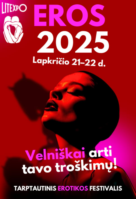 Pirkti bilietus EROS 2025 Vilnius, Lietuvos parodų ir kongresų centras LITEXPO Lapkritis 21-22