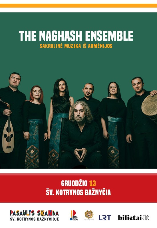 Buy tickets The Naghash Ensemble koncertas. Festivalis Pasaulis skamba Šv. Kotrynos bažnyčioje Vilnius, Šv. Kotrynos bažnyčia December 13
