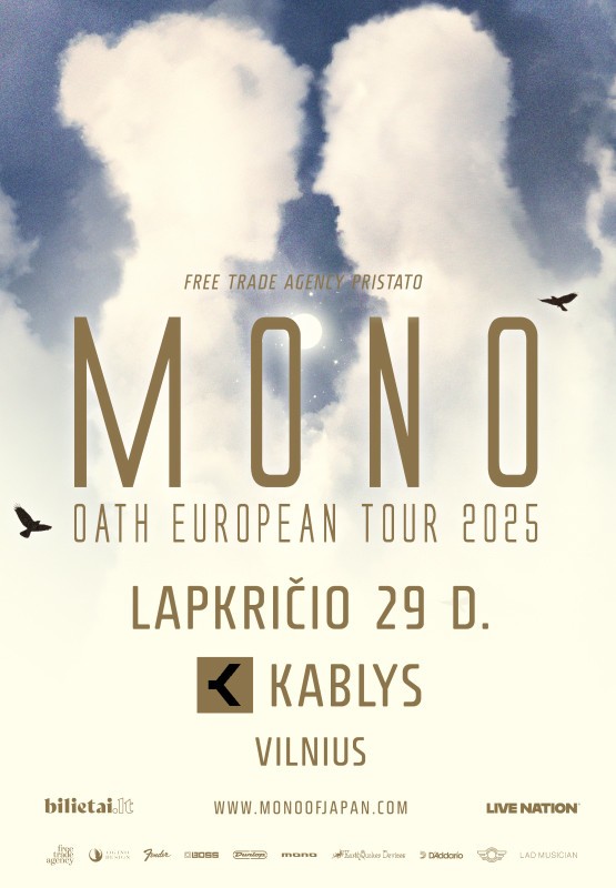 Купить билеты MONO - OATH European Tour 2025 Vilnius, Kablys + Kultūra Ноябрь 29