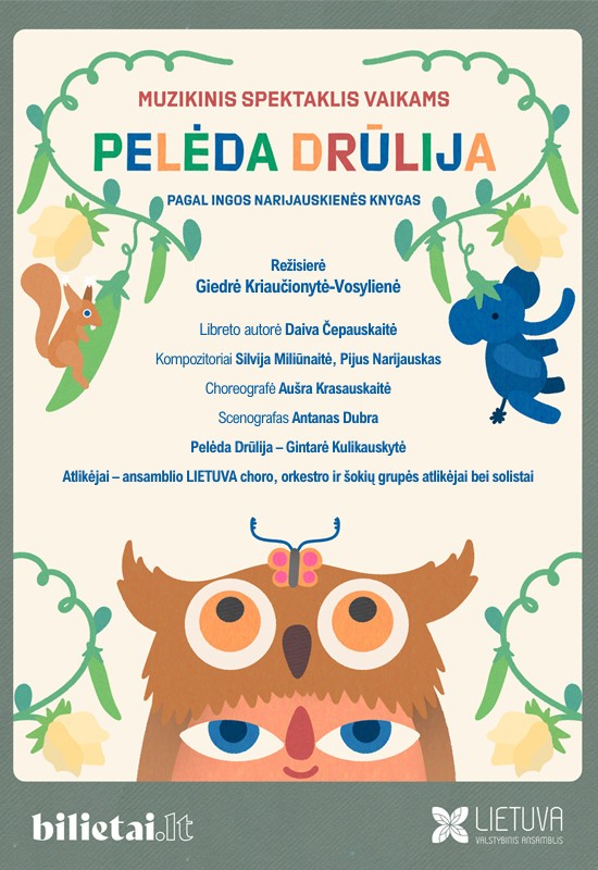 Купить билеты (Kaunas) Pelėda Drūlija Kaunas, Kauno kultūros centro Girstučio padalinys Октябрь 18