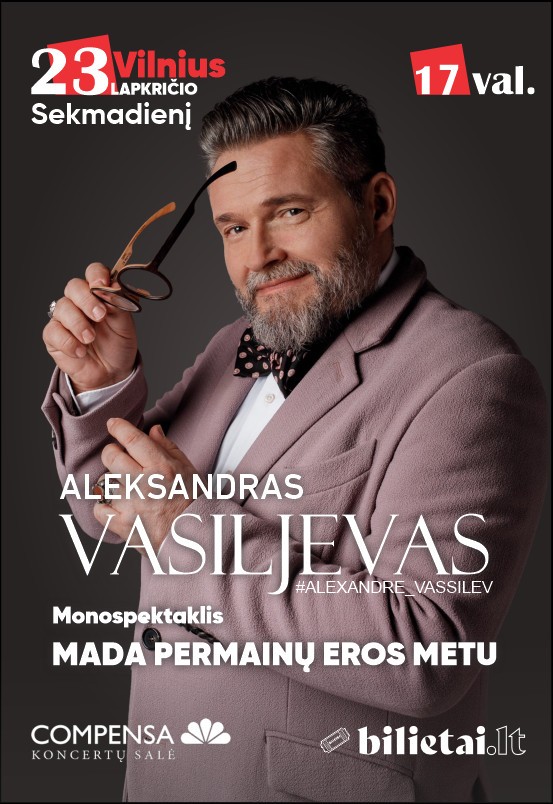 Buy tickets Mada permainų eros metu Vilnius, COMPENSA koncertų salė November 23