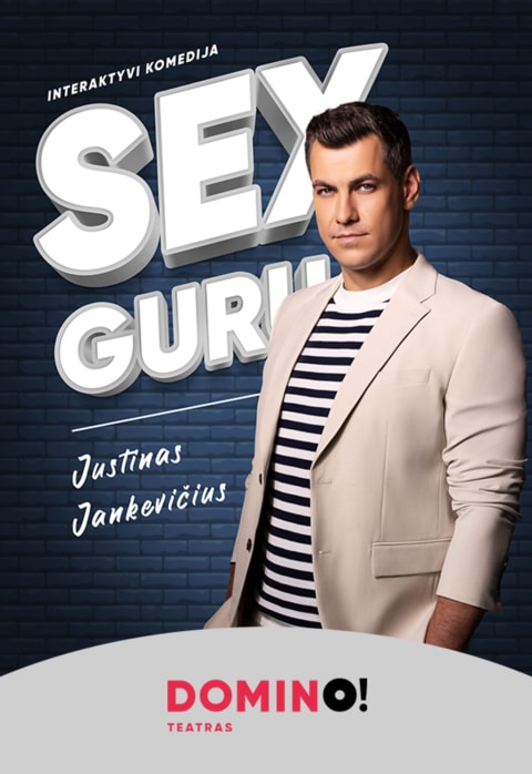 Pirkti bilietus DOMINO teatras | interaktyvi komedija SEX GURU Palanga, Muzikos klubas Vandenis Rugpjūtis 23
