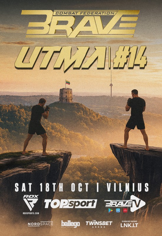 Pirkti bilietus UTMA 14 x BRAVE CF 99 Vilnius, Twinsbet Arena Spalis 18