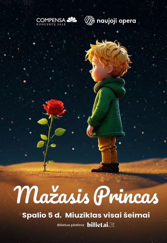 Pirkt biļetes (Vilnius) Mažasis Princas Vilnius, COMPENSA koncertų salė Oktobris 05