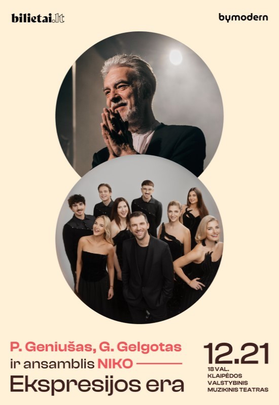 Pirkt biļetes Petro Geniušo, Gedimino Gelgoto ir ansamblio NIKO koncertas - 