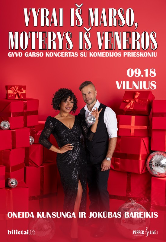 Pirkti bilietus Vyrai iš Marso, moterys iš Veneros | Vilnius Vilnius, Šv. Kotrynos bažnyčia Rugsėjis 18
