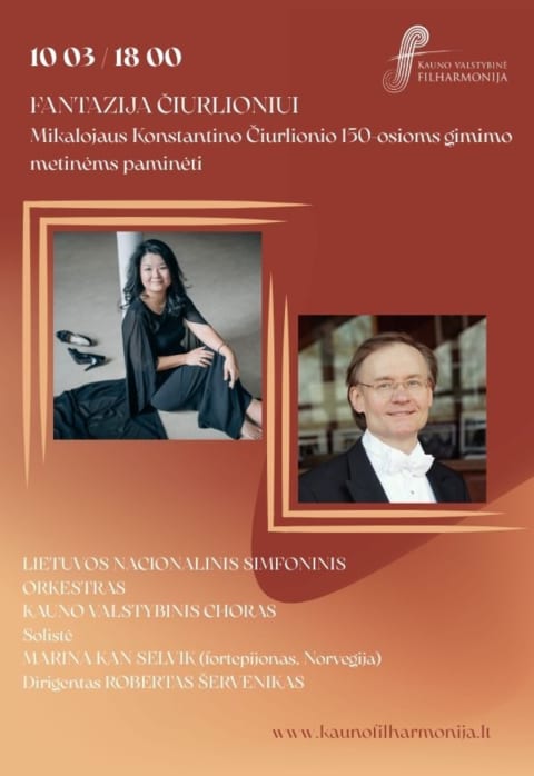 Pirkti bilietus FANTAZIJA ČIURLIONIUI Kaunas, Kauno valstybinė filharmonija Spalis 03