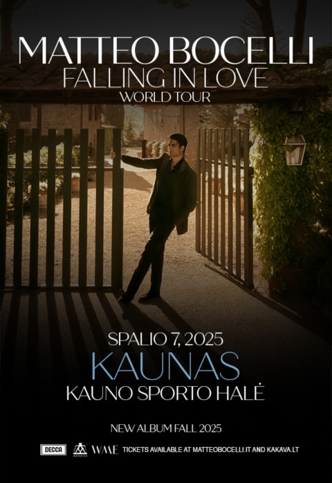 Pirkt biļetes Matteo Bocelli Kaunas, Kauno sporto halė Oktobris 07