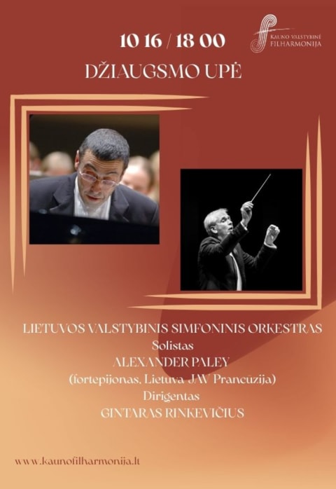 Pirkt biļetes DŽIAUGSMO UPĖ Kaunas, Kauno valstybinė filharmonija Oktobris 16