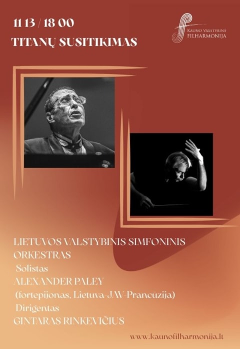 Pirkt biļetes TITANŲ SUSITIKIMAS Kaunas, Kauno valstybinė filharmonija Novembris 13