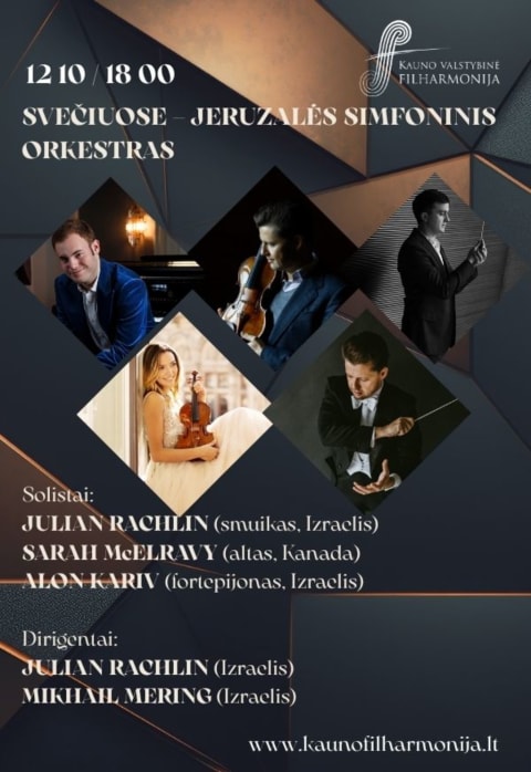 Pirkti bilietus SVEČIUOSE – JERUZALĖS SIMFONINIS ORKESTRAS Kaunas, Kauno valstybinė filharmonija Gruodis 10