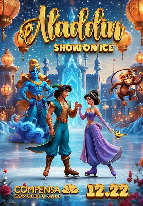 Pirkti bilietus ALADDIN ON ICE | VILNIUS Vilnius, COMPENSA koncertų salė Gruodis 22