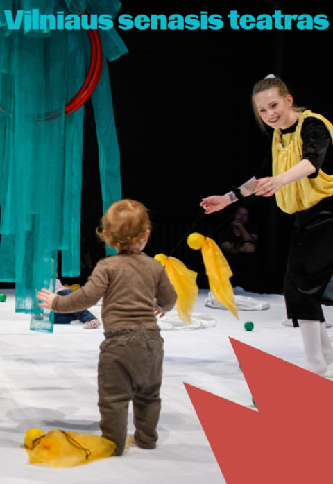 Pirkti bilietus Interaktyvus judesio spektaklis 6-18 mėn. kūdikiams „PASAULIO MEDIS“ (Rež. Birutė Banevičiūtė) Vilnius, Vilniaus Senasis Teatras Rugpjūtis 24