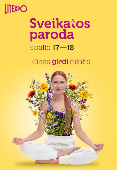Pirkt biļetes SVEIKATOS PARODA 2025 Vilnius, Lietuvos parodų ir kongresų centras LITEXPO Oktobris 17-18