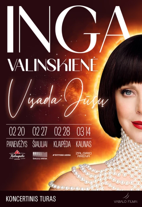 Pirkti bilietus Koncertinis turas. Inga Valinskienė VISADA JŪSŲ Šiauliai, Šiaulių arena Vasaris 27