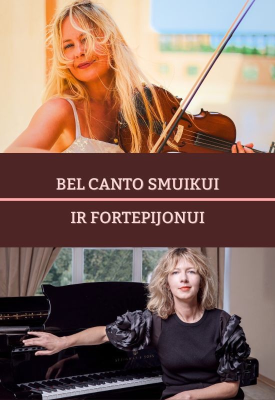 Buy tickets BEL CANTO SMUIKUI IR FORTEPIJONUI! Trakai, Užutrakio dvaro sodybos rūmai October 19
