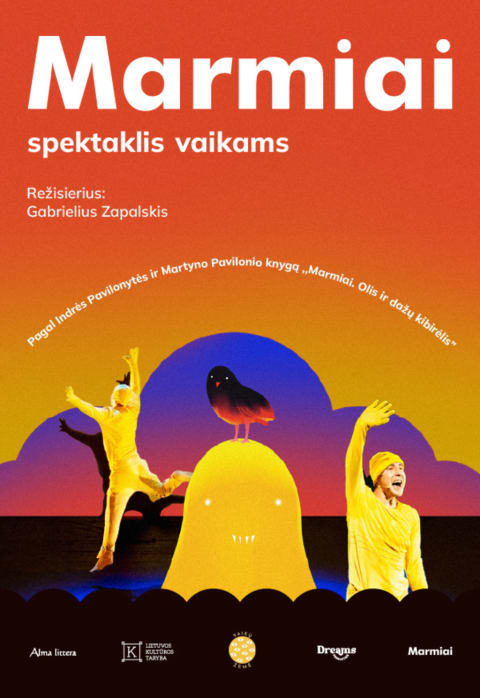 Buy tickets MARMIAI – muzikinis spektaklis vaikams „Olis ir dažų kibirėlis“ rež. G. Zapalskis Vilnius, MENŲ SPAUSTUVĖ January 11