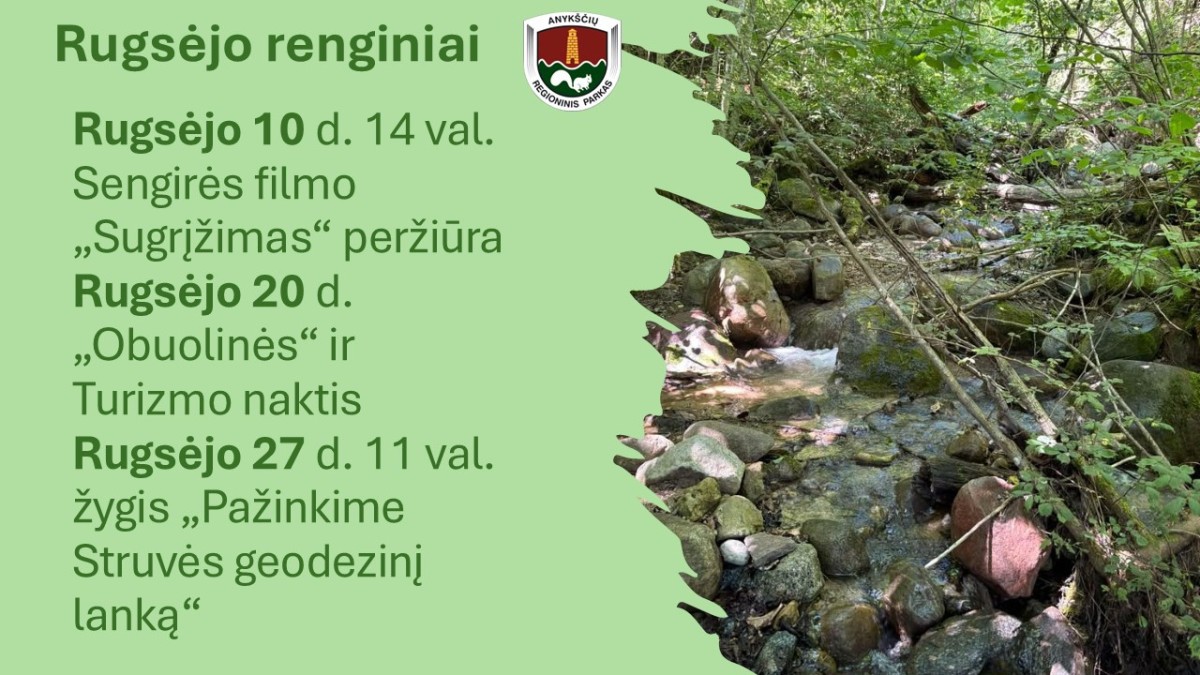Pirkti bilietus Aukštaitijos saugomų teritorijų direkcijos dovanų kuponas Anykščiai, Aukštaitijos saugomų teritorijų direkcija Liepa 09 - Gruodis 15