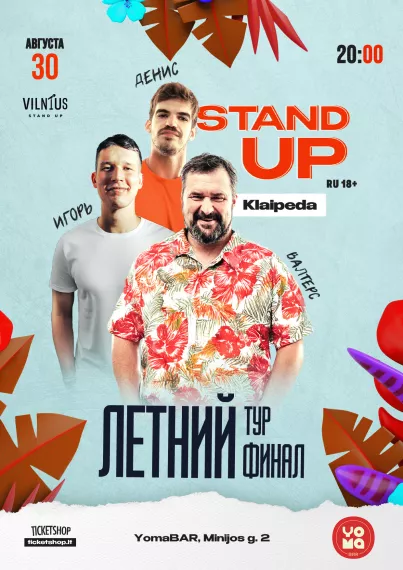 Pirkti bilietus STAND UP | KLAIPEDA Klaipėda, YomaBAR Rugpjūtis 30