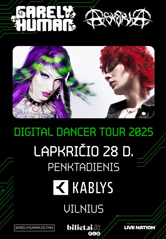 Pirkti bilietus 6arelyhuman Vilnius, Kablys + Kultūra Lapkritis 28