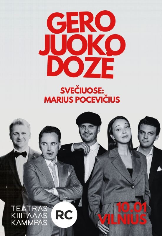 Купить билеты GERO JUOKO DOZĖ | Teatras KITAS KAMPAS | Sezono atidarymas | Vilnius (LT) Vilnius, Vilniaus lenkų kultūros namai Октябрь 01