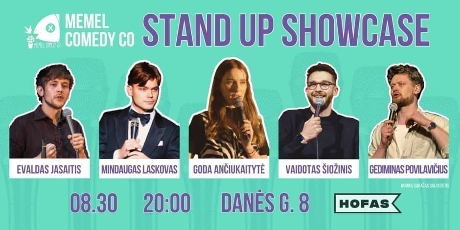 Купить билеты PASKUTINIS ŠIĄ VASARĄ!!! Memel Comedy Co - STAND UPShowcase - HOFAS Klaipėda 08.30 Klaipėda, Hofas Август 30