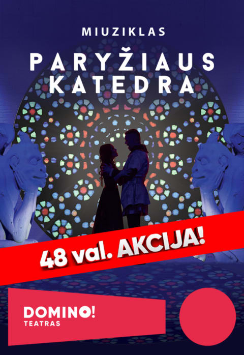 Pirkti bilietus DOMINO teatras | miuziklas PARYŽIAUS KATEDRA | Palanga Palanga, Palangos koncertų salė Gruodis 11