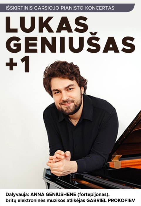Pirkti bilietus Garsusis lietuvių pianistas LUKAS GENIUŠAS: išskirtinis koncertas 