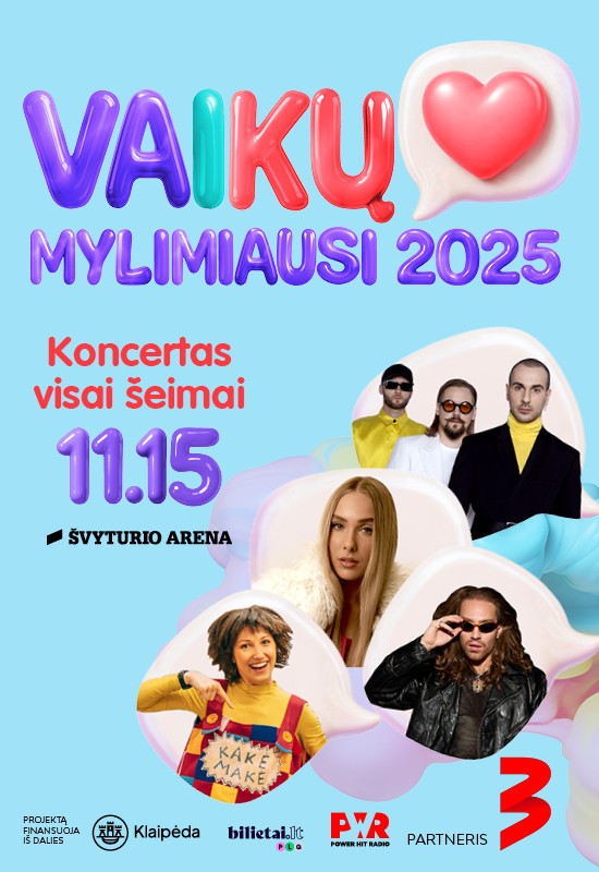 Pirkti bilietus VAIKŲ MYLIMIAUSI Klaipėda, Klaipėdos Švyturio arena Lapkritis 15