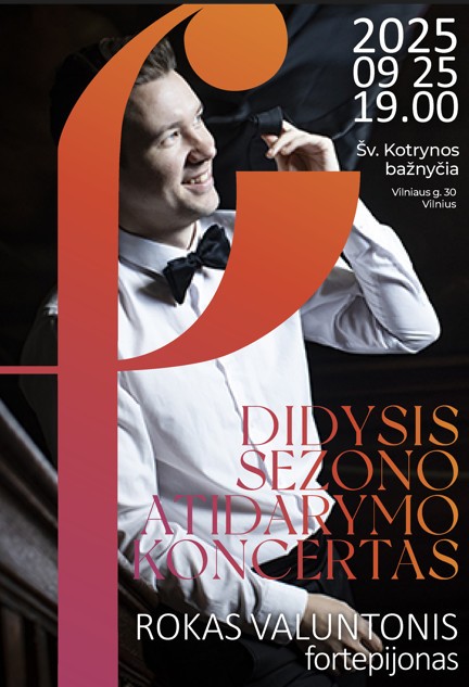 Купить билеты DIDYSIS SEZONO ATIDARYMO KONCERTAS Vilnius, Šv. Kotrynos bažnyčia Сентябрь 25