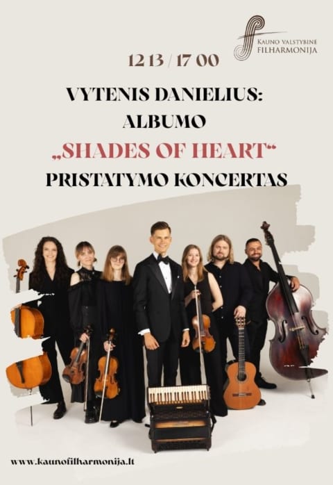 Pirkti bilietus VYTENIS DANIELIUS: ALBUMO „SHADES OF HEART“ PRISTATYMO KONCERTAS Kaunas, Kauno valstybinė filharmonija Gruodis 13