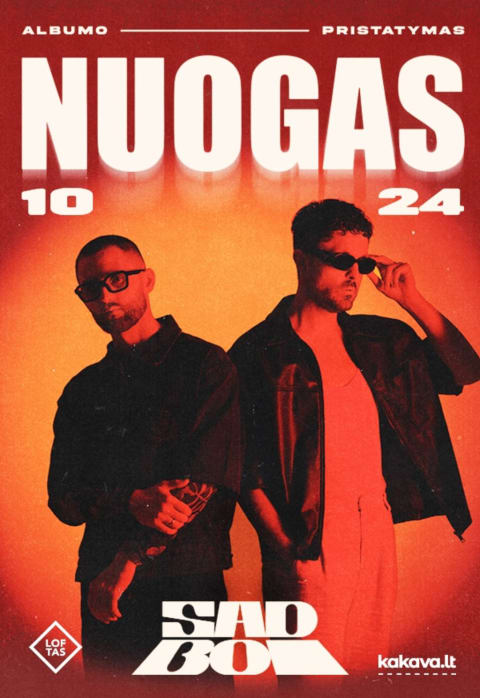 Pirkt biļetes SADBOI – albumo ,,Nuogas“ pristatymo koncertas  – VILNIUS Vilnius, Menų fabrikas LOFTAS Oktobris 24