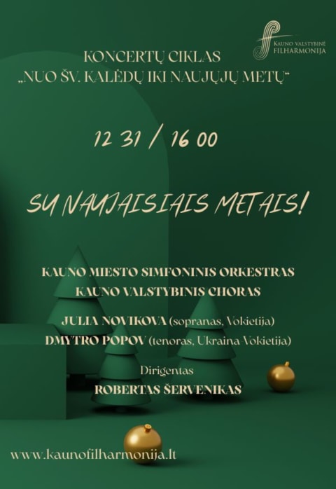 Pirkt biļetes SU NAUJAISIAIS METAIS! Kaunas, Kauno valstybinė filharmonija Decembris 31