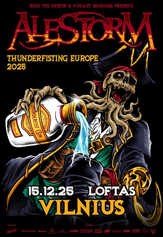 Buy tickets ALESTORM | Loftas | Vilnius Vilnius, Menų fabrikas LOFTAS December 15
