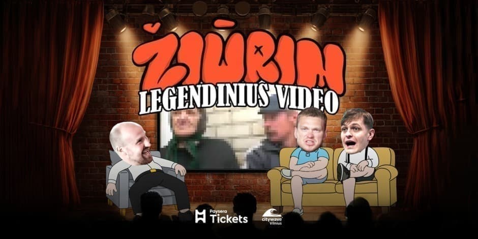 Buy tickets HIPARIKAI: ŽIŪRIM LEGENDINIUS VIDEO [feat. VIKTORAS BALYKOV] Vilnius, Citywave Vilnius October 25